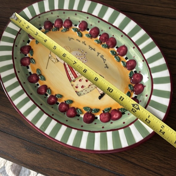 Karla Dornacher You Are The Apple of God’s Eye platter - Picture 2 of 6